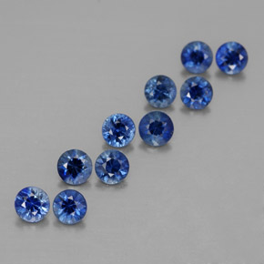  ct natürliche blauer Saphir-Edelsteine, Rundschliff, VVS-VS