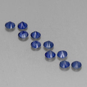  ct natürliche blauer Saphir-Edelsteine, Rundschliff, VVS-VS