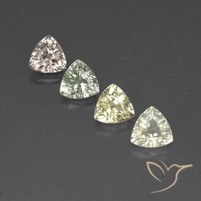2,67 ct natürliche mehrfarbiger Saphir-Edelsteine, Trillion, VVS-VS
