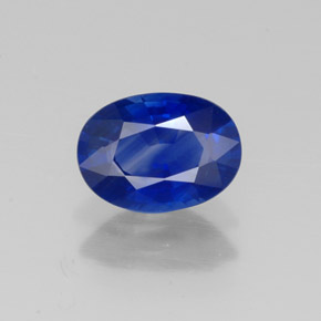 1,07 ctw natürlicher blauer Saphir, Oval Schliff, VVS-VS
