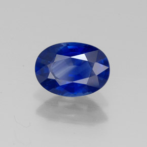 1,07 ctw natürlicher blauer Saphir, Oval Schliff, VVS-VS