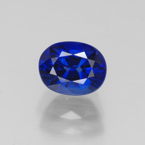 1,28 ctw natürlicher blauer Saphir, Oval Schliff, VVS