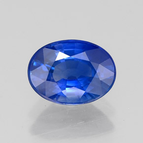 1,46 ctw natürlicher blauer Saphir, Oval Schliff, VS