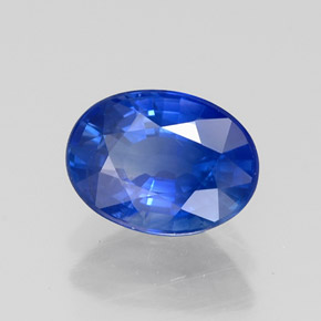 1,46 ctw natürlicher blauer Saphir, Oval Schliff, VS