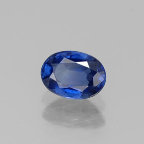 0,67 ctw natürlicher blauer Saphir, Oval Schliff, VS-SI