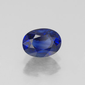 0,75 ctw natürlicher blauer Saphir, Oval Schliff, VS