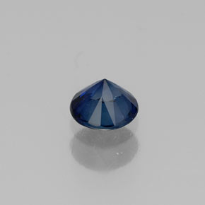 0,37 ctw natürlicher blauer Saphir, Rundschliff, VVS