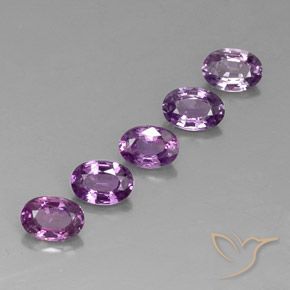 2.98 ct natürliche tieflila Saphir-Edelsteine, Oval, VVS-VS
