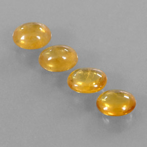 3,17 ct natürliche gelber Saphir-Edelsteine, Transparent, Transparent / Lichtdurchlässig