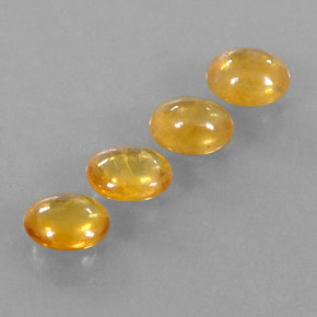 3,17 ct natürliche gelber Saphir-Edelsteine, Transparent, Transparent / Lichtdurchlässig