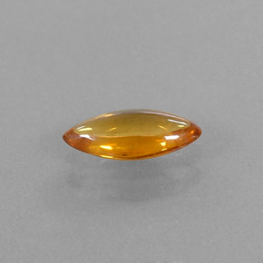 0,74 ctw natürlicher orangefarbener Saphir, Transparent, Transparent / Lichtdurchlässig