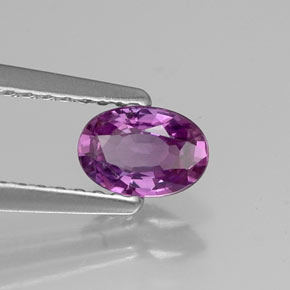 0,55 ctw natürlicher violetter Saphir, Oval Schliff, VVS-VS