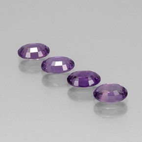  ct natürliche violetter Saphir-Edelsteine, Oval Schliff, VVS-VS