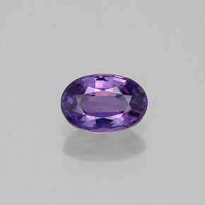0,59 ctw natürlicher violetter Saphir, Oval Schliff, VS