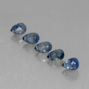  ct natürliche blauer Saphir-Edelsteine, Briolette, VVS-VS