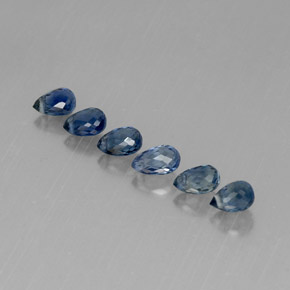  ct natürliche blauer Saphir-Edelsteine, Briolette, VVS-VS