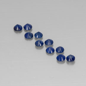  ct natürliche blauer Saphir-Edelsteine, Rundschliff, VVS-VS