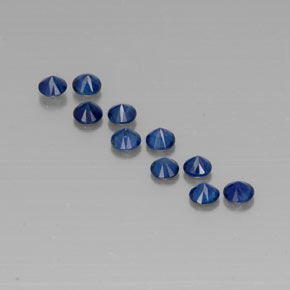  ct natürliche blauer Saphir-Edelsteine, Rundschliff, VVS-VS
