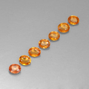 1,46 ct natürliche orangefarbener Saphir-Edelsteine, Oval Schliff, VVS-VS