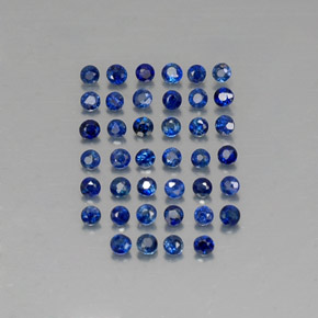  ct natürliche blauer Saphir-Edelsteine, Rundschliff, VVS-VS