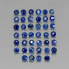  ct natürliche blauer Saphir-Edelsteine, Rundschliff, VVS-VS