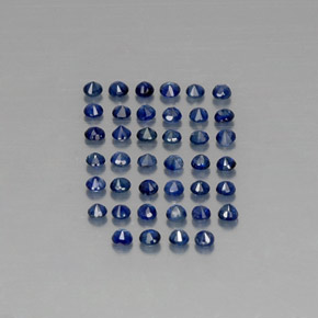  ct natürliche blauer Saphir-Edelsteine, Rundschliff, VVS-VS