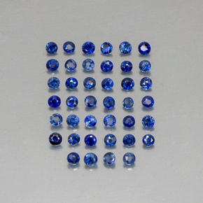  ct natürliche blauer Saphir-Edelsteine, Rundschliff, VVS-VS