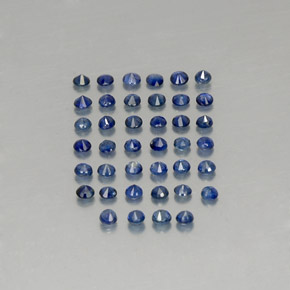  ct natürliche blauer Saphir-Edelsteine, Rundschliff, VVS-VS