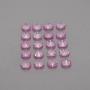  ct natürliche rosafarbener Saphir-Edelsteine, Rundschliff, VVS-VS