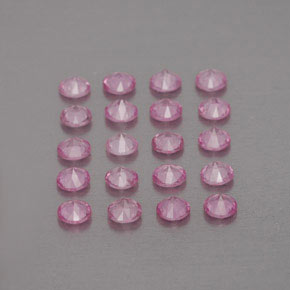  ct natürliche rosafarbener Saphir-Edelsteine, Rundschliff, VVS-VS