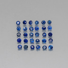  ct natürliche blauer Saphir-Edelsteine, Rundschliff, VVS-VS