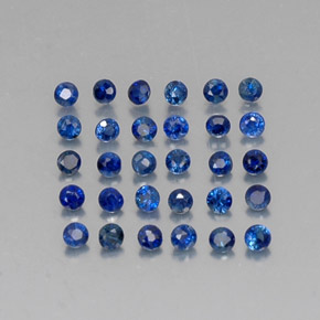  ct natürliche blauer Saphir-Edelsteine, Rundschliff, VVS-VS