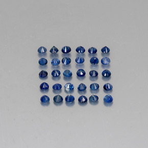  ct natürliche blauer Saphir-Edelsteine, Rundschliff, VVS-VS