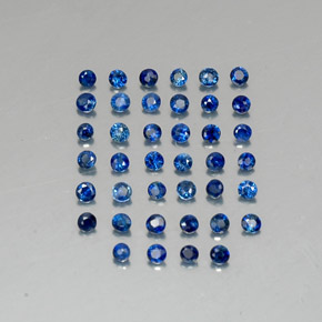  ct natürliche blauer Saphir-Edelsteine, Rundschliff, VVS-VS