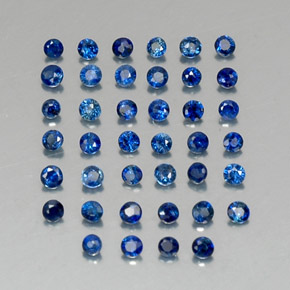 ct natürliche blauer Saphir-Edelsteine, Rundschliff, VVS-VS
