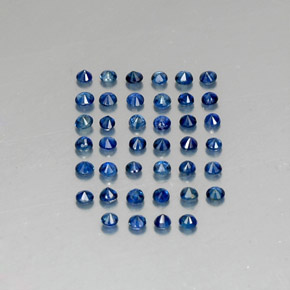  ct natürliche blauer Saphir-Edelsteine, Rundschliff, VVS-VS