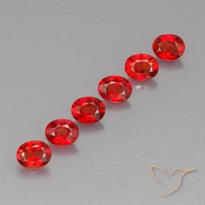 2,15 ct natürliche orangefarbener Saphir-Edelsteine, Oval Schliff, VVS-VS