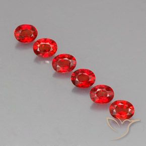 2,15 ct natürliche orangefarbener Saphir-Edelsteine, Oval Schliff, VVS-VS