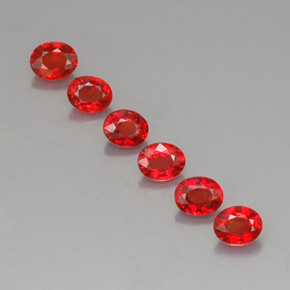 2,08 ct natürliche orangefarbener Saphir-Edelsteine, Oval Schliff, VVS-VS
