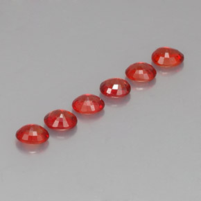 2,08 ct natürliche orangefarbener Saphir-Edelsteine, Oval Schliff, VVS-VS