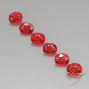 2,17 ct natürliche orangefarbener Saphir-Edelsteine, Oval Schliff, VVS-VS