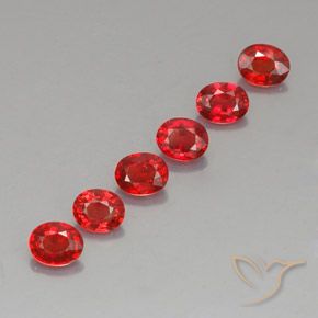 2,10 ct natürliche orangefarbener Saphir-Edelsteine, Oval Schliff, VVS-VS