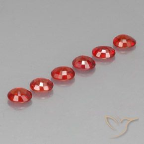 2,10 ct natürliche orangefarbener Saphir-Edelsteine, Oval Schliff, VVS-VS