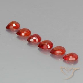 1.99 ct natürliche Hellrot Saphir-Edelsteine, Birnenform, VVS-VS