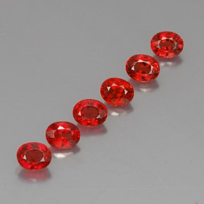  ct natürliche orangefarbener Saphir-Edelsteine, Oval Schliff, VVS-VS