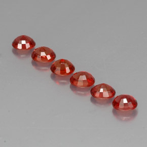  ct natürliche orangefarbener Saphir-Edelsteine, Oval Schliff, VVS-VS