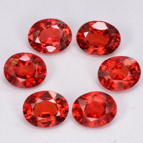 1,95 ct natürliche orangefarbener Saphir-Edelsteine, Oval Schliff, VVS-VS