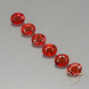 2,05 ct natürliche orangefarbener Saphir-Edelsteine, Oval Schliff, VVS-VS