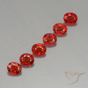 2,05 ct natürliche orangefarbener Saphir-Edelsteine, Oval Schliff, VVS-VS