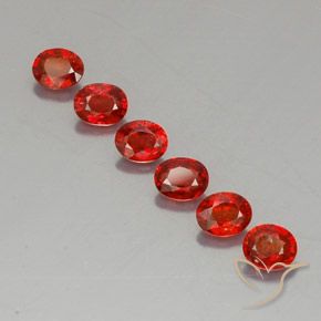 2,12 ct natürliche orangefarbener Saphir-Edelsteine, Oval Schliff, VVS-VS
